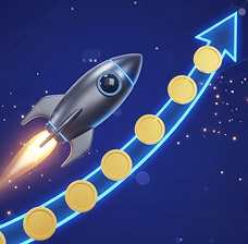 иконка ракеты бонусных предложений LotoMart